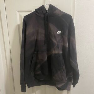 Nike Black Hoodie for Men with dye